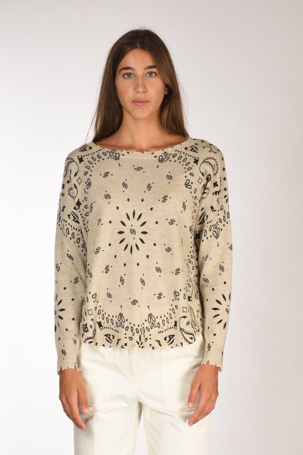 Kujten Maglia Melabandana Beige Donna-2