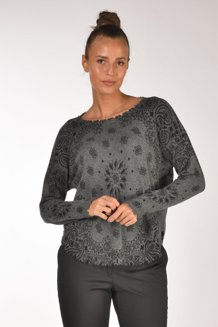 Kujten Maglia Melabandana Grigio Donna - 1
