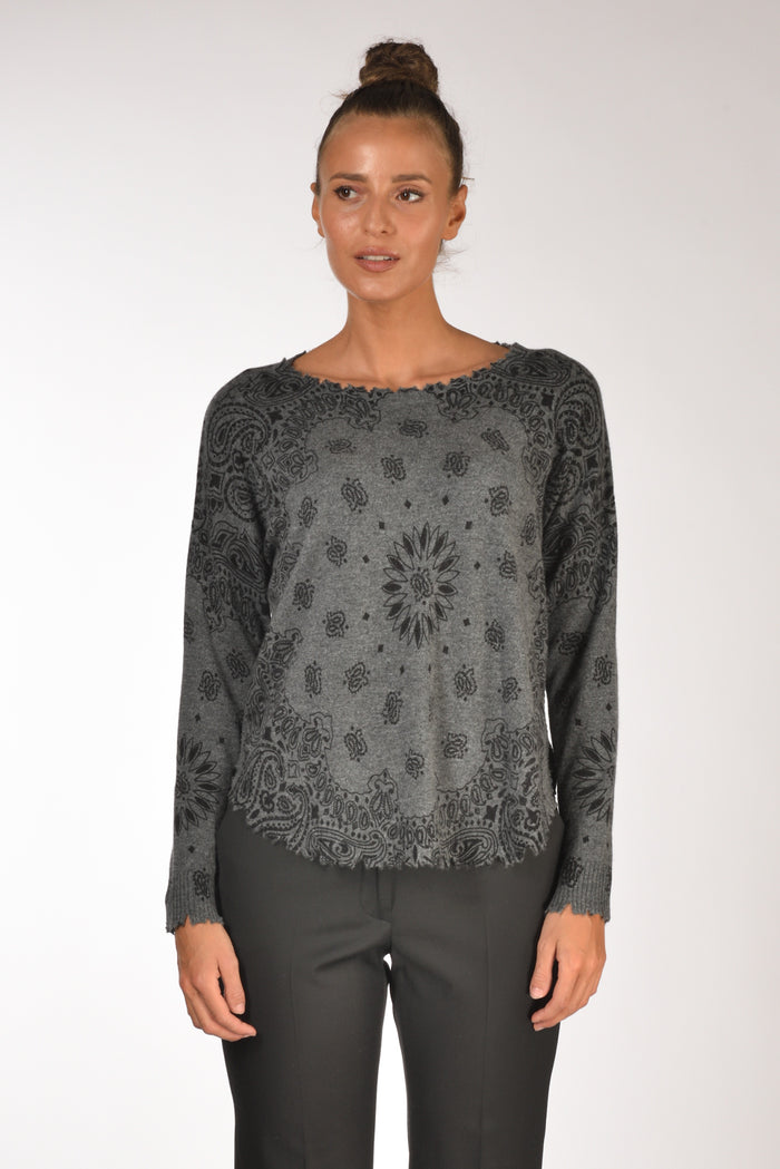 Kujten Maglia Melabandana Grigio Donna - 2