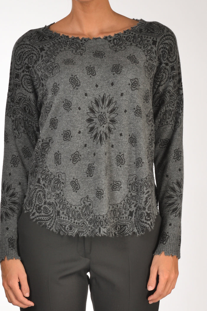 Kujten Maglia Melabandana Grigio Donna - 3