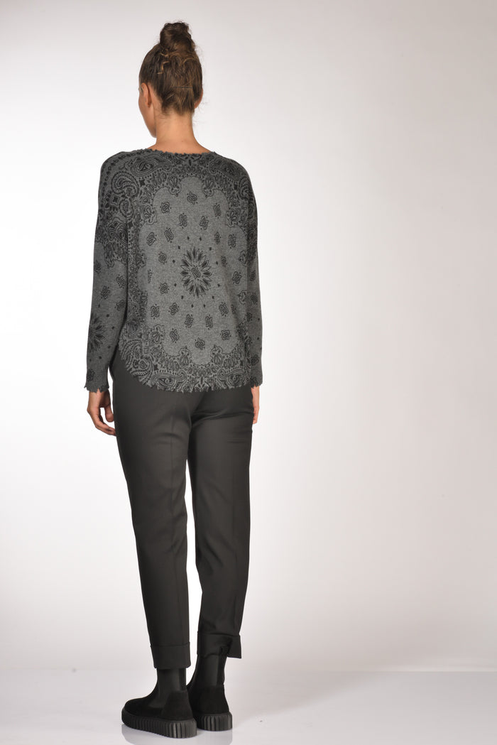 Kujten Maglia Melabandana Grigio Donna - 5