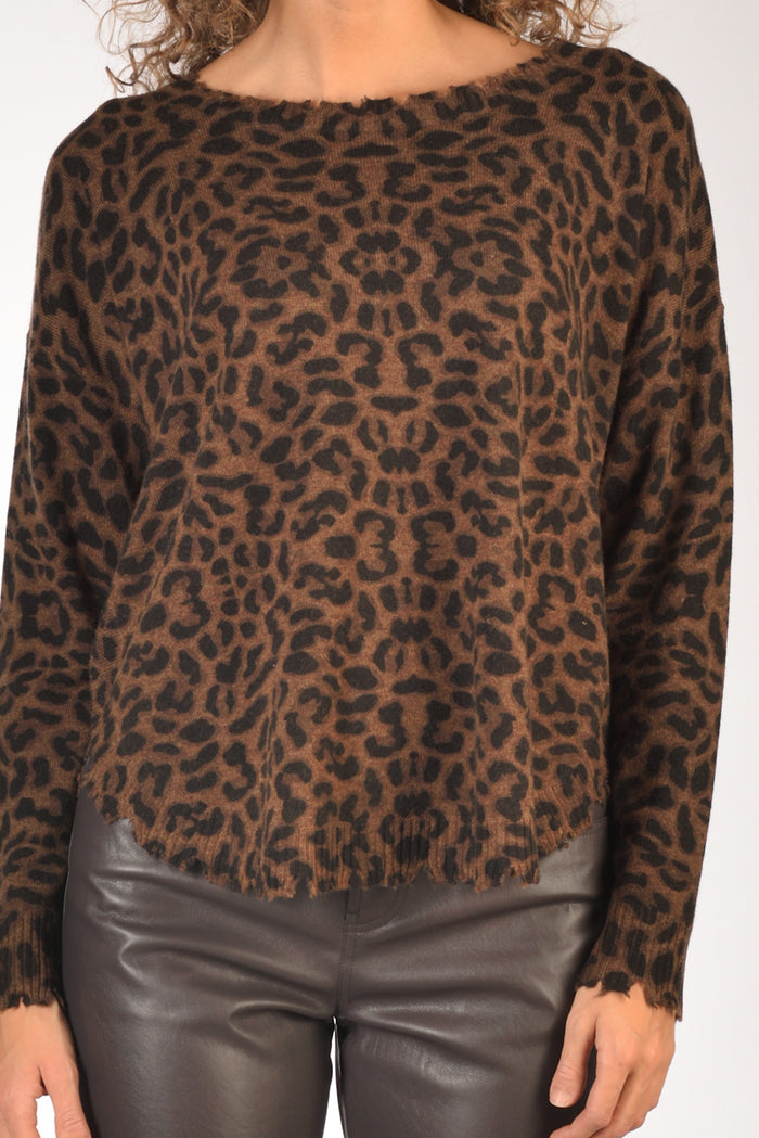 Kujten Maglia Maleah Marrone Donna - 3