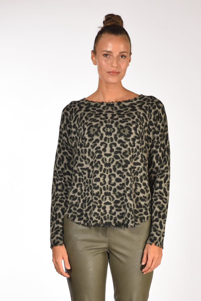 Kujten Maglia Maleah Verde/nero Donna - 2