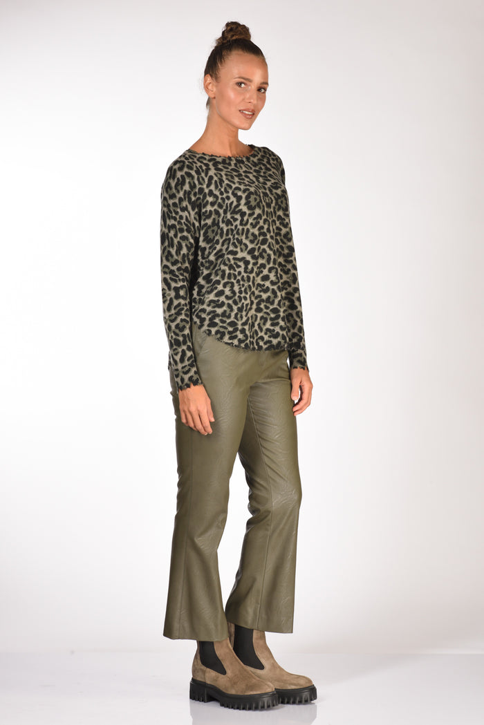 Kujten Maglia Maleah Verde/nero Donna - 4