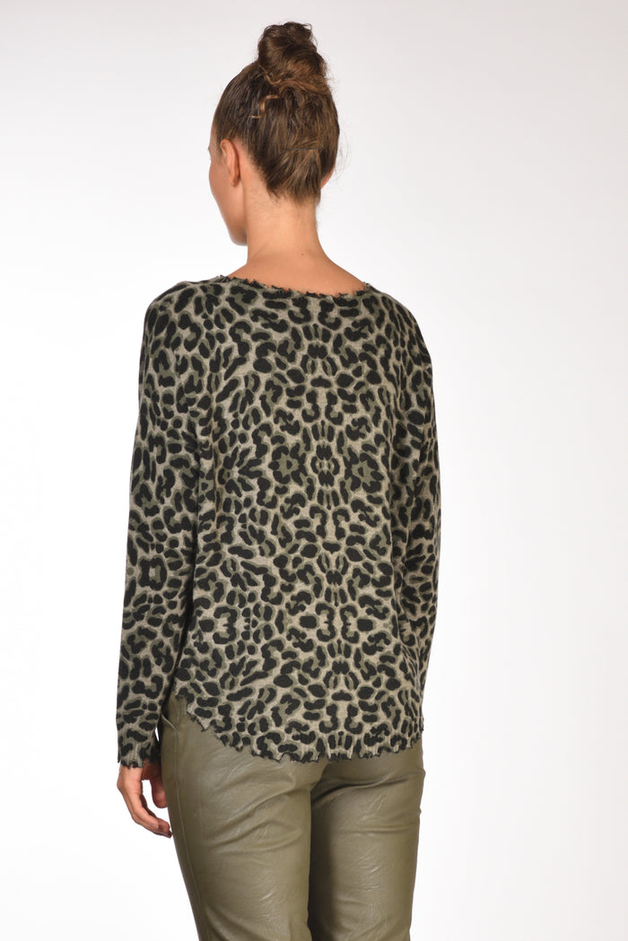 Kujten Maglia Maleah Verde/nero Donna - 5