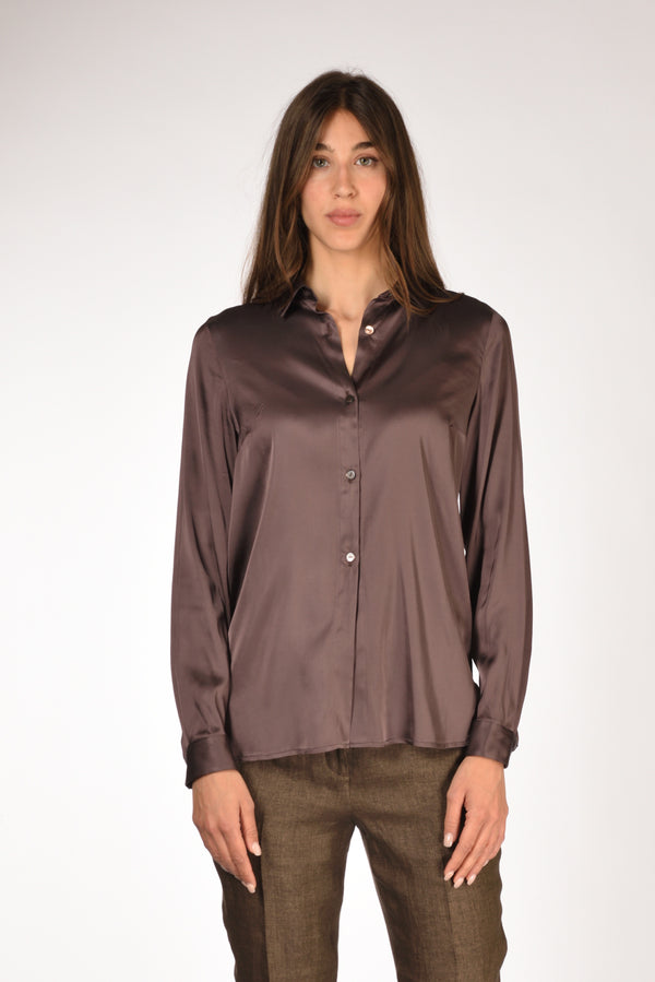 Gabriele Bellini Camicia Colletto Marrone Donna-2