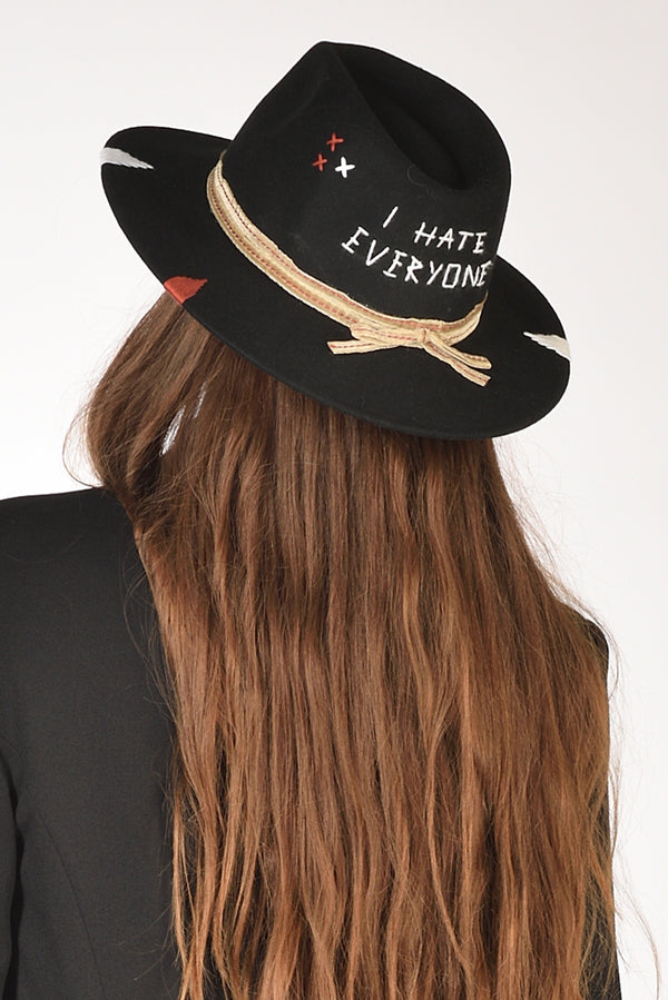 The Hat Gang Cappello Classico Nero Donna