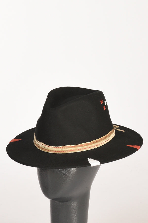 The Hat Gang Cappello Classico Nero Donna-2