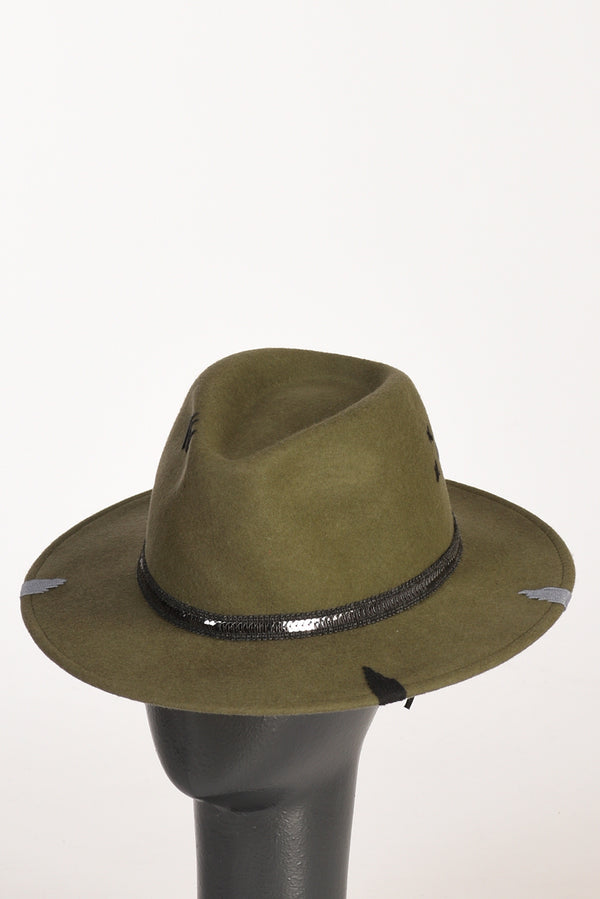 The Hat Gang Cappello Classico Verde Donna-2