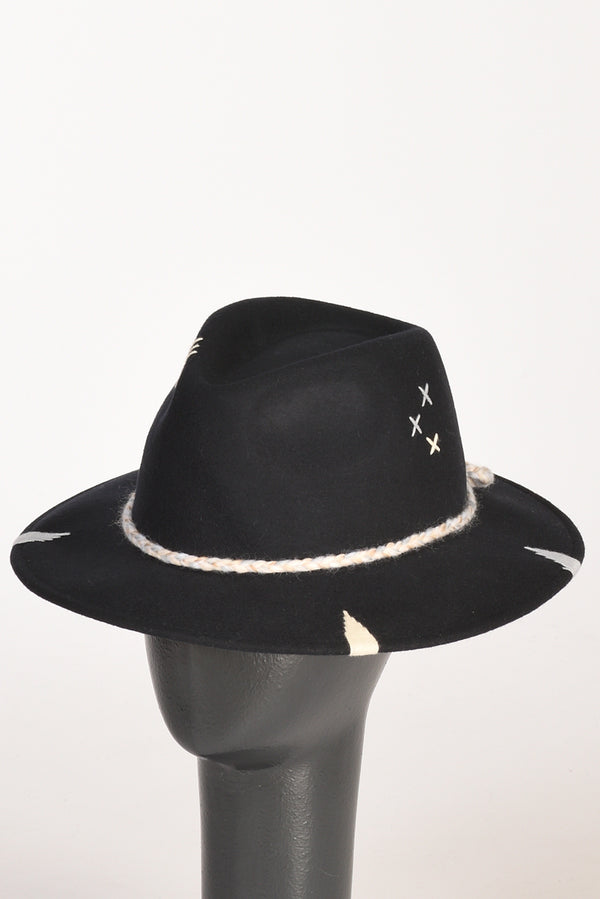 The Hat Gang Cappello Classico Blu Donna-2