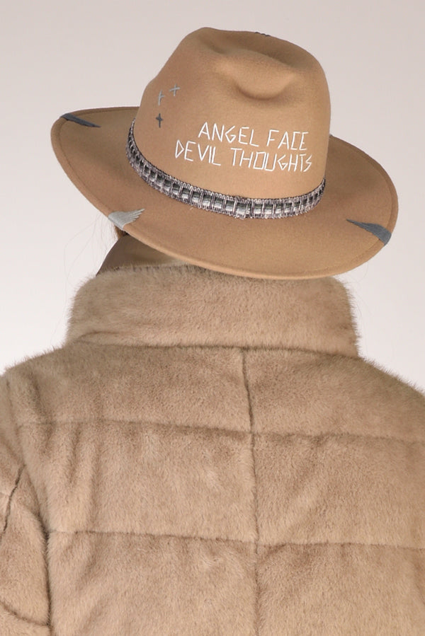 The Hat Gang Cappello Classico Beige/grigio Donna
