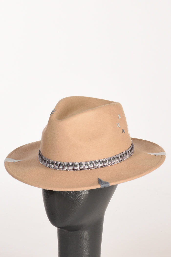 The Hat Gang Cappello Classico Beige/grigio Donna - 2
