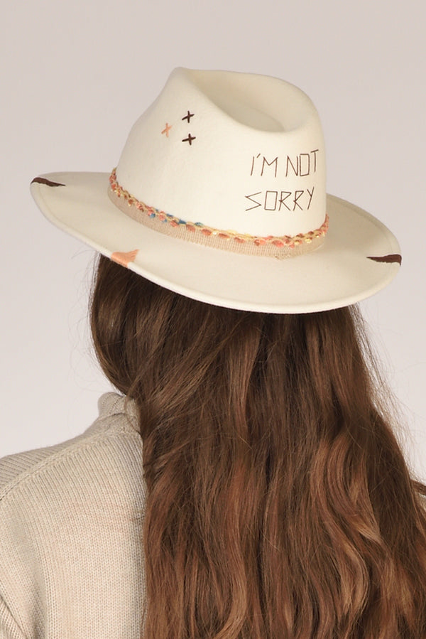 The Hat Gang Cappello Classico Bianco Donna
