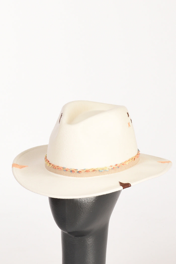 The Hat Gang Cappello Classico Bianco Donna - 4