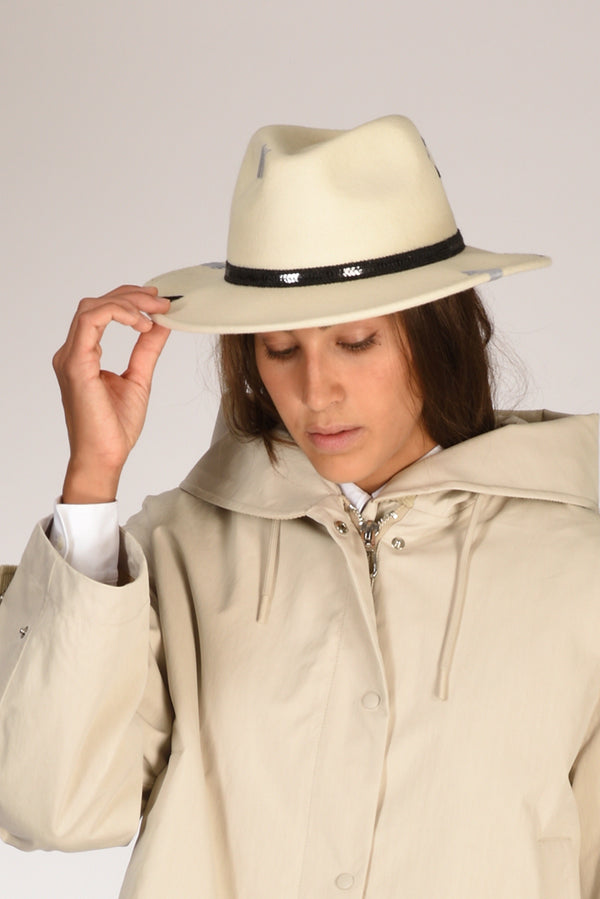 The Hat Gang Cappello Classico Bianco/grigio Donna-2