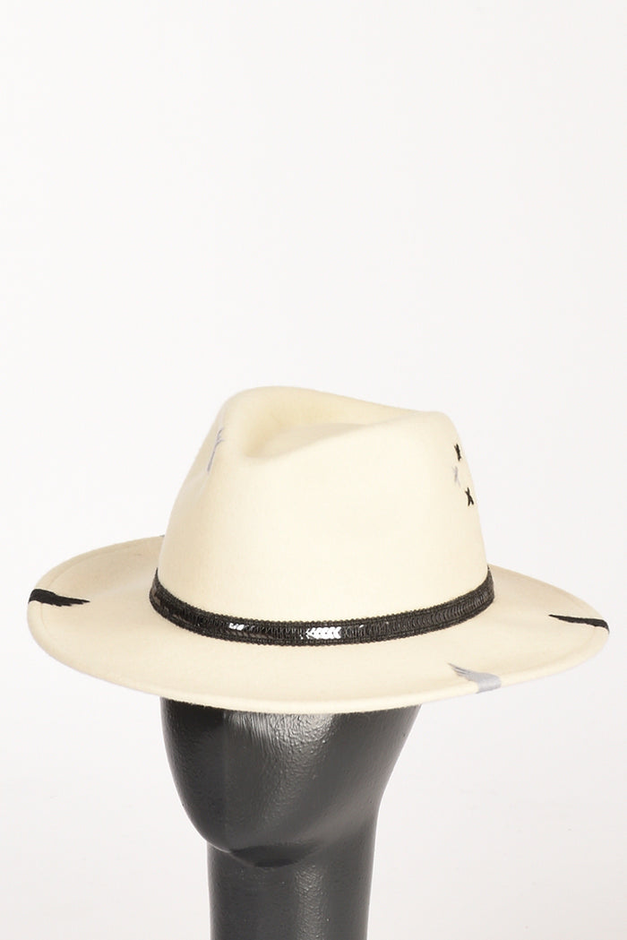 The Hat Gang Cappello Classico Bianco/grigio Donna - 4