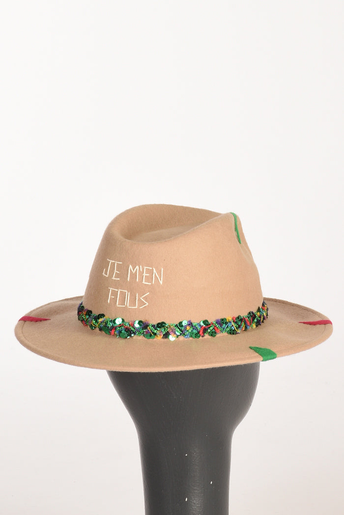 The Hat Gang Cappello Classico Beige/verde Donna - 1