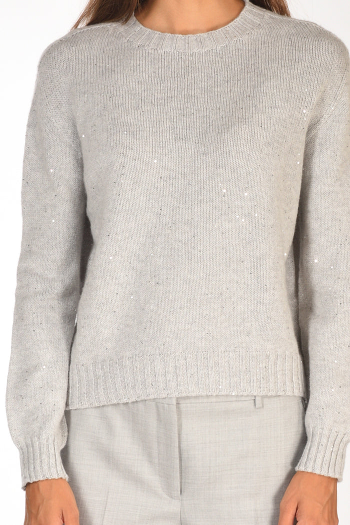 Five Maglia Giro Grigio Donna - 3