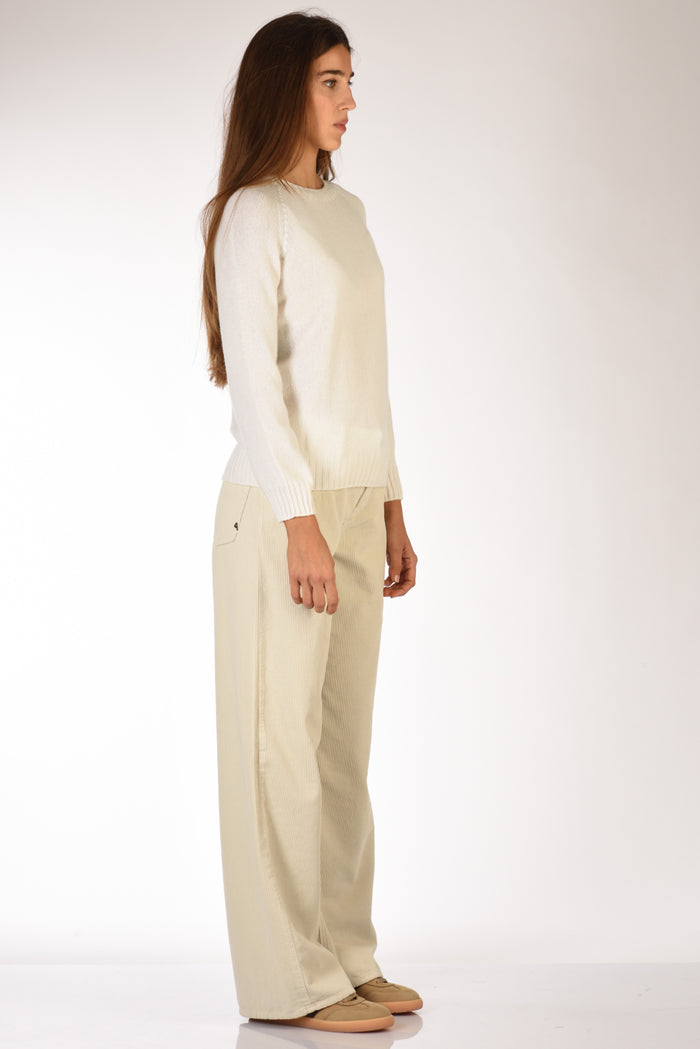 Five Maglia Girocollo Bianco Donna - 4