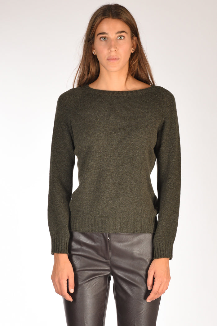 Five Maglia Girocollo Verde Mel/ Donna - 2