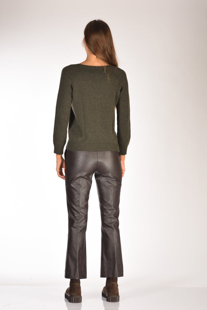 Five Maglia Girocollo Verde Mel/ Donna - 5