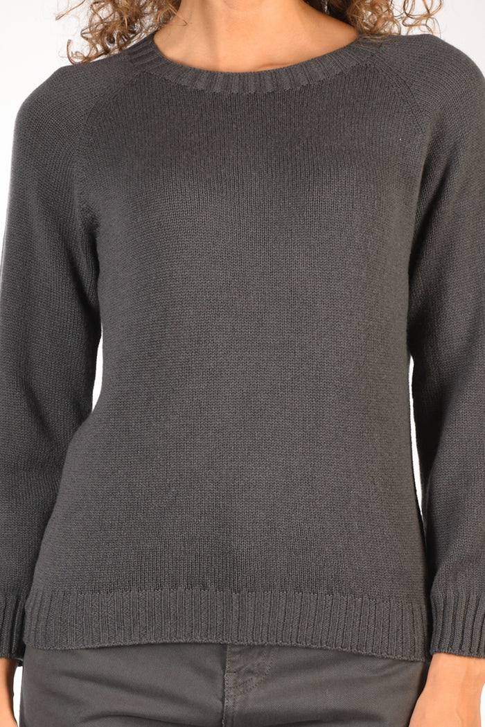 Five Maglia Girocollo Grigio Asfalto Donna - 3