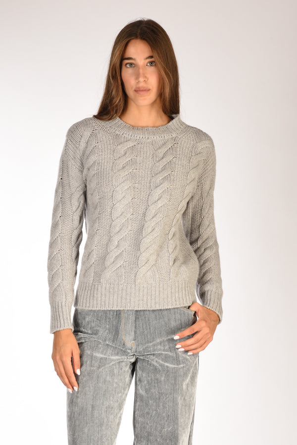 Five Maglia Girocollo Grigio Donna