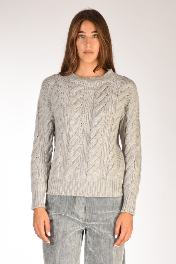 Five Maglia Girocollo Grigio Donna-2