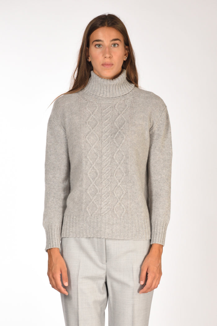 Five Collo Alto Grigio Donna - 2