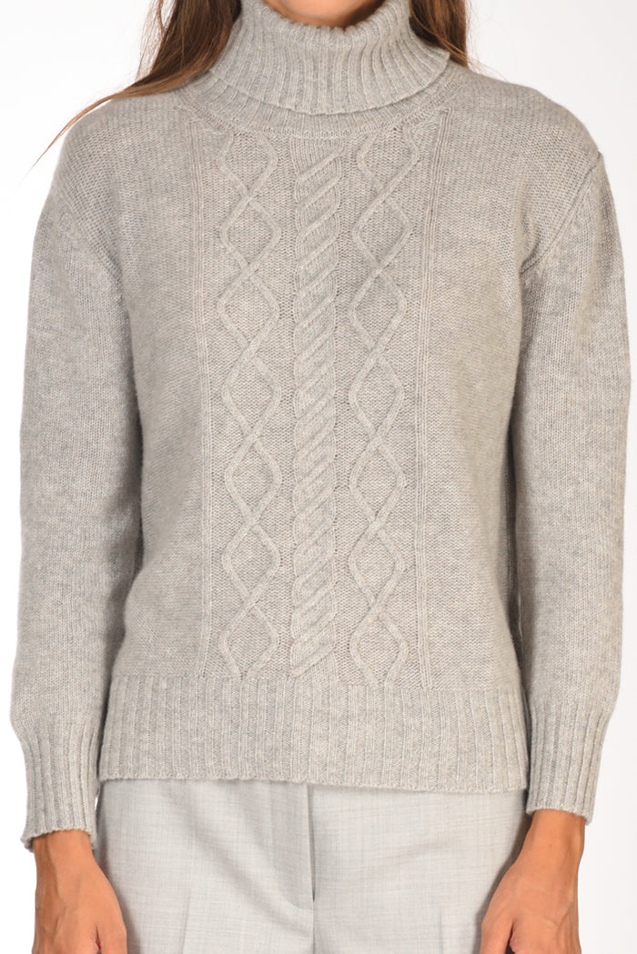 Five Collo Alto Grigio Donna - 3