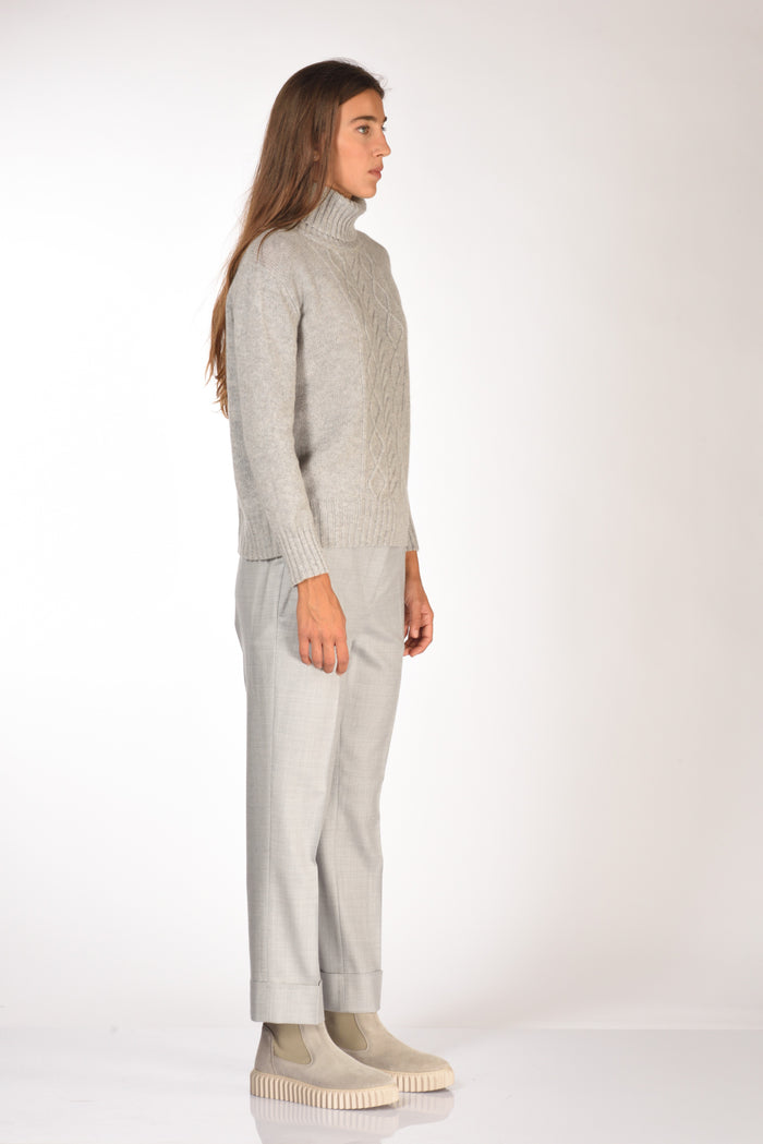 Five Collo Alto Grigio Donna - 4