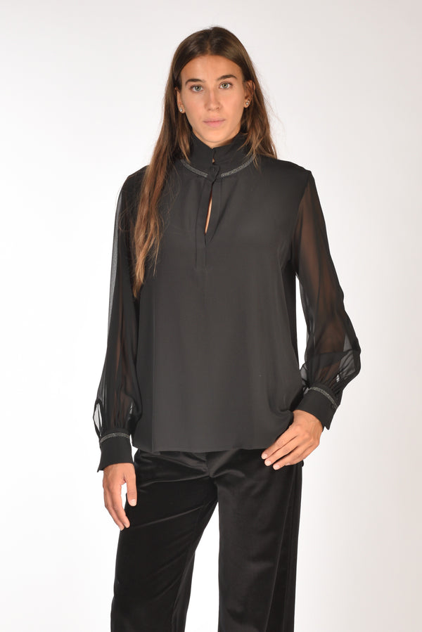 Her Shirt Camicia Cioccolata Nero Donna