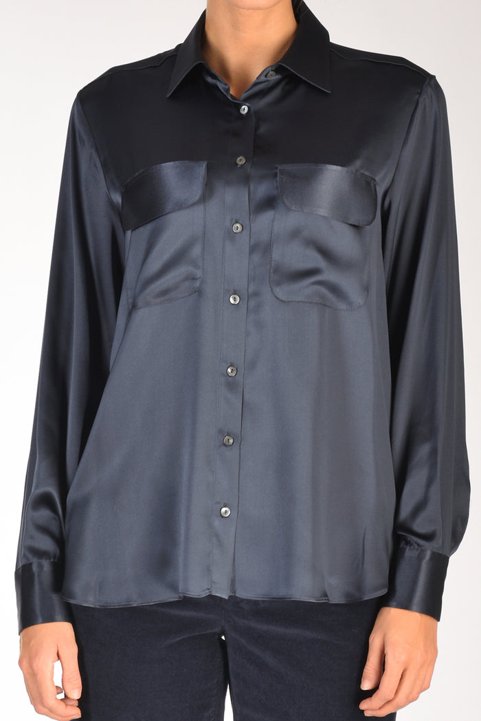 Her Shirt Camicia Budino Blu Donna - 3