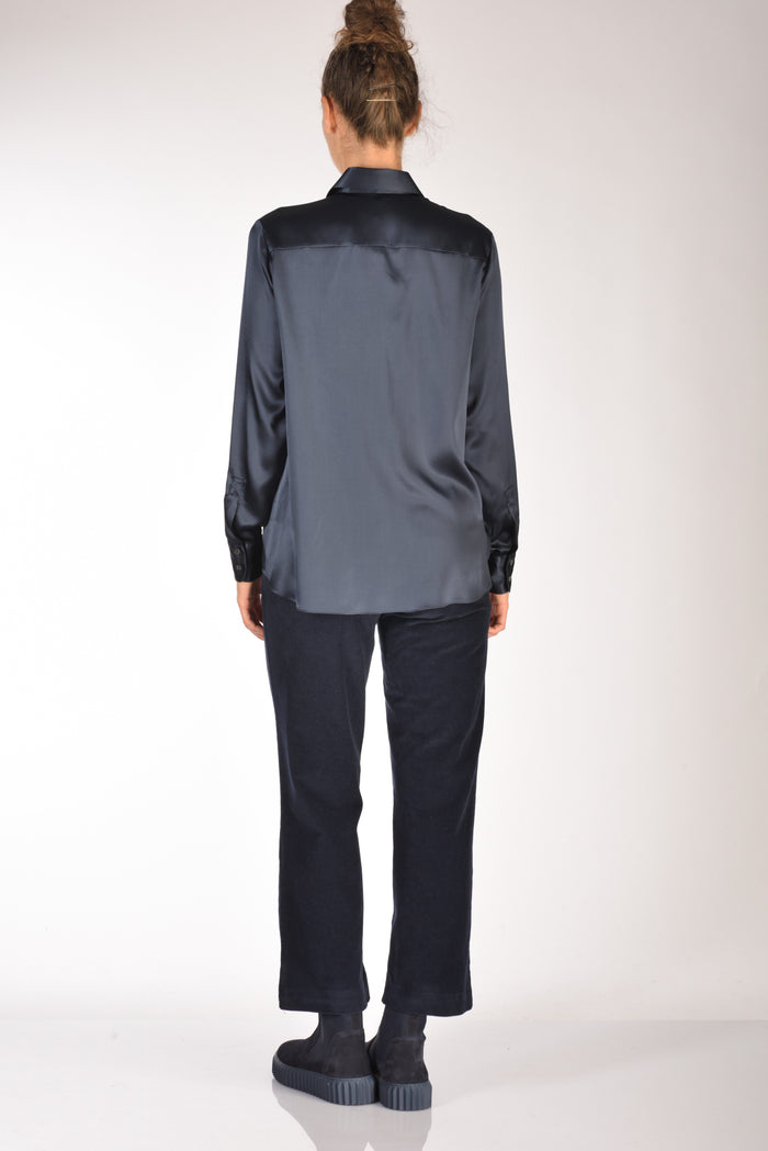 Her Shirt Camicia Budino Blu Donna - 5