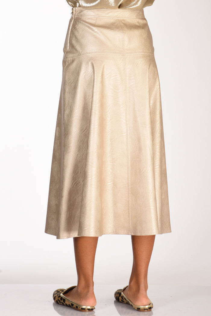 Forte Forte Gonna Svasata Beige Chiaro Donna - 7
