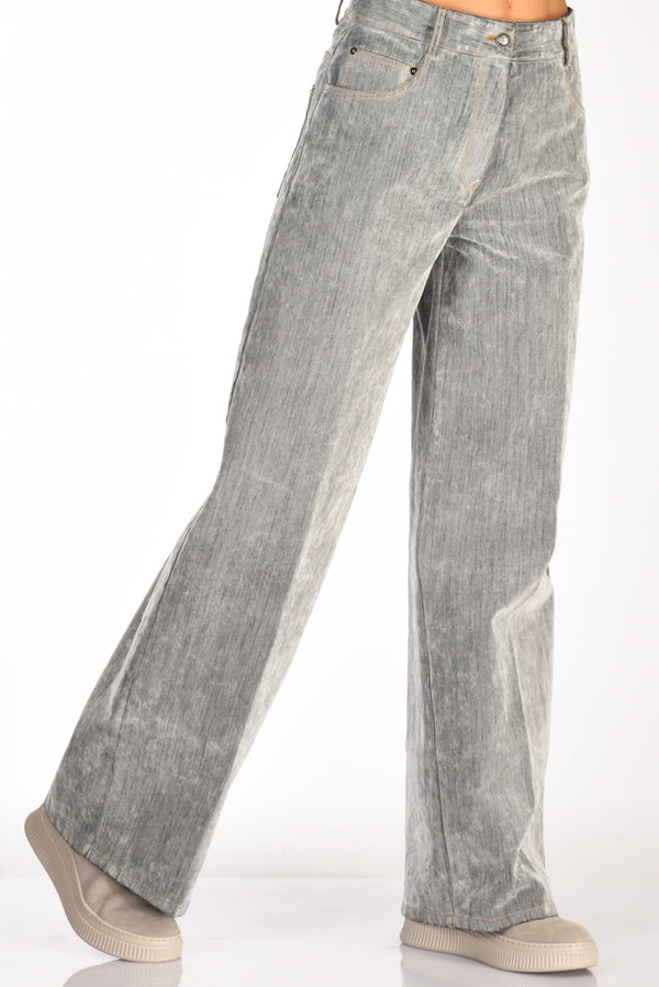 Forte Forte Pantalone Denim Grigio Donna