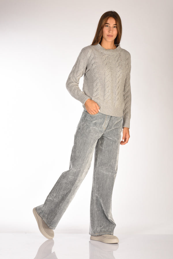 Forte Forte Pantalone Denim Grigio Donna-2