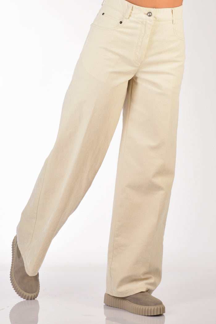 Forte Forte Pantalone Denim Bianco Naturale Donna - 1