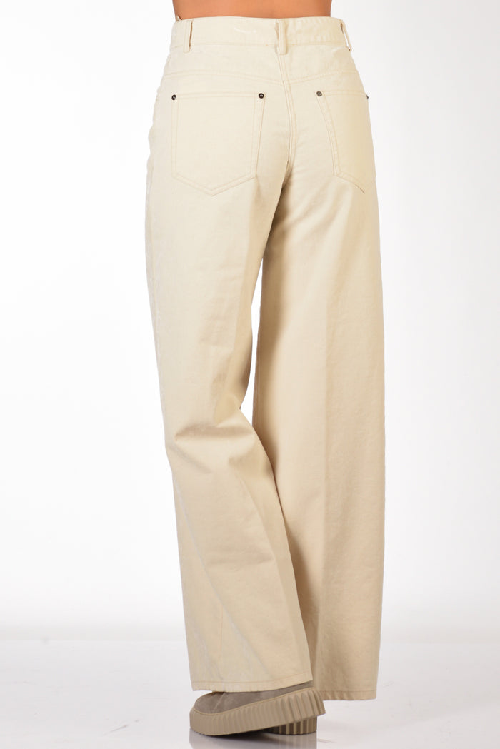 Forte Forte Pantalone Denim Bianco Naturale Donna - 6