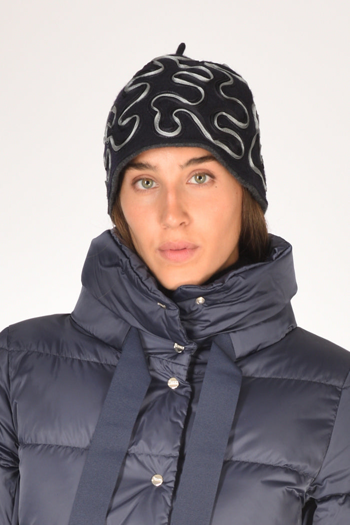 Le Chapeau Cappello Decorato Blu Donna - 1