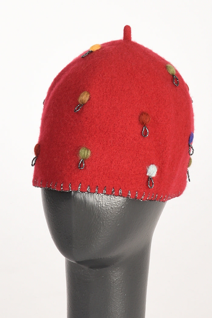 Le Chapeau Cappello Decorato Rosso Donna - 2