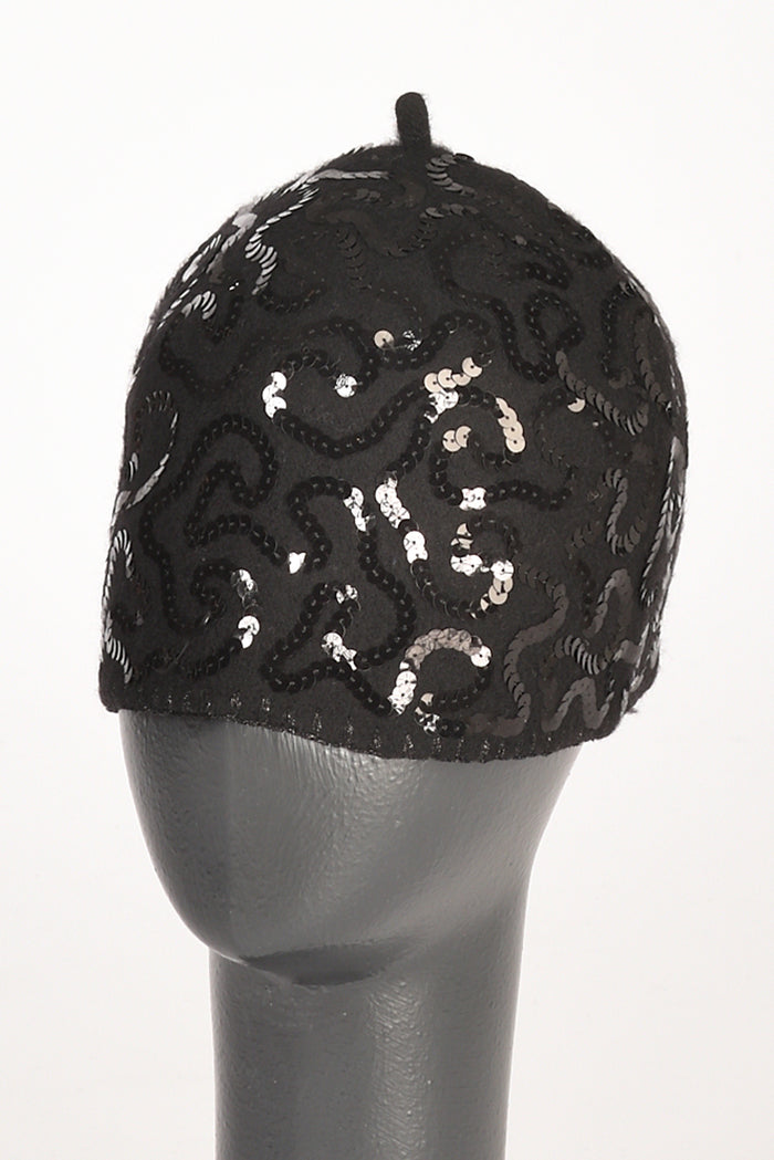 Le Chapeau Cappello Decorato Nero Donna - 1