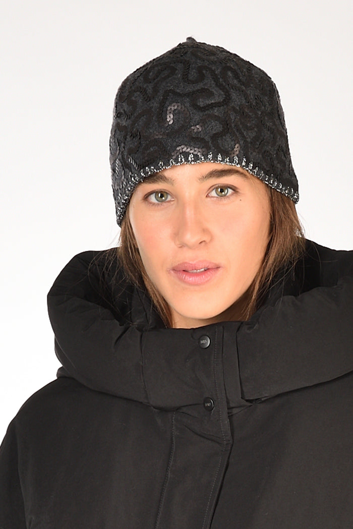Le Chapeau Cappello Decorato Grigio/nero Donna - 1