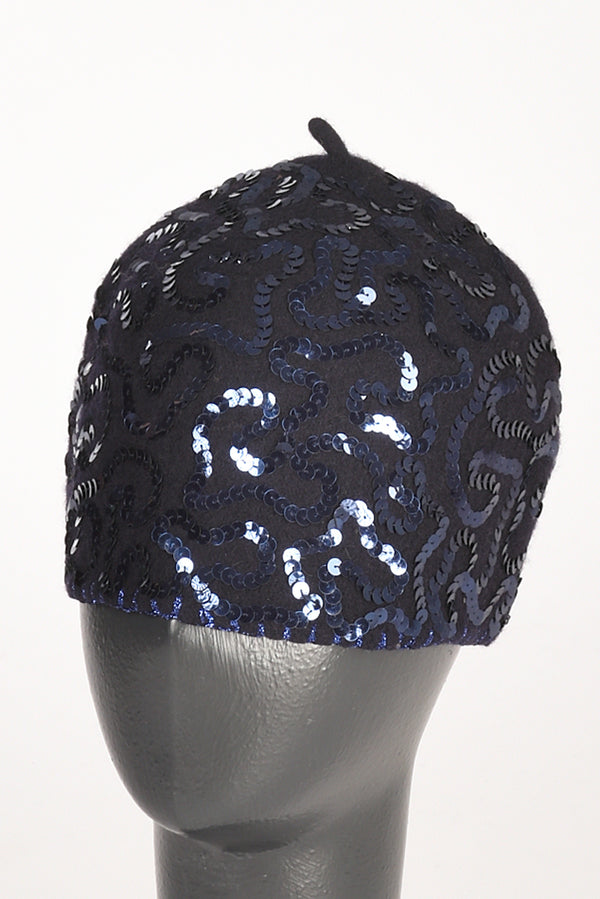 Le Chapeau Cappello Decorato Blu Donna-2