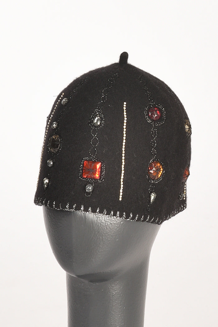 Le Chapeau Cappello Decorato Nero Donna - 1