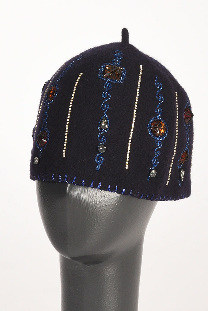 Le Chapeau Cappello Decorato Blu Donna - 2