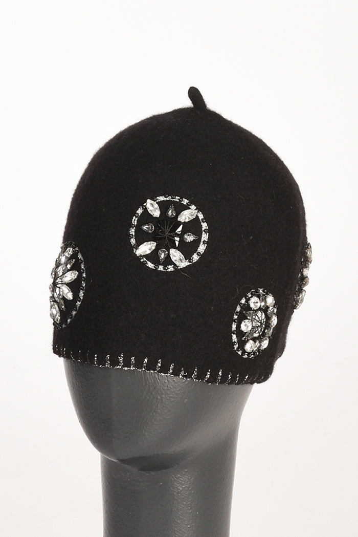 Le Chapeau Cappello Decorato Nero Donna - 1