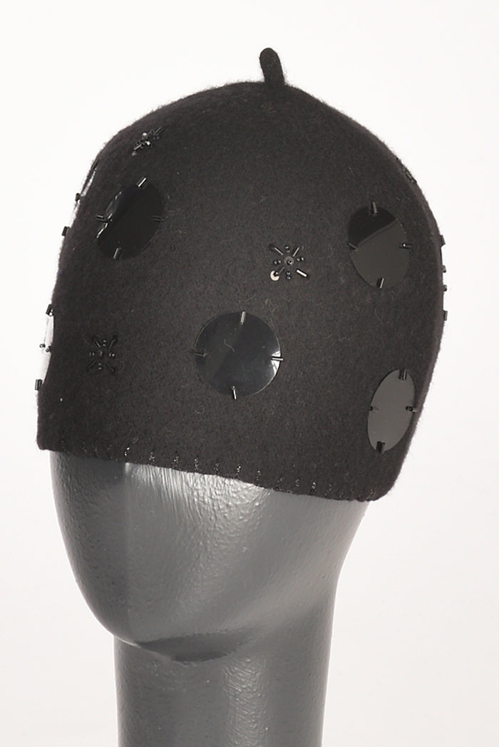 Le Chapeau Cappello Decorato Nero Donna - 1