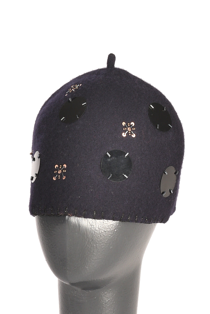 Le Chapeau Cappello Decorato Blu/nero Donna - 1
