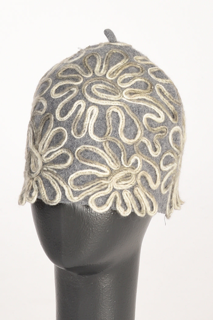 Le Chapeau Cappello Decorato Grigio Donna - 1